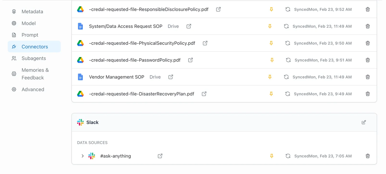 Data sources