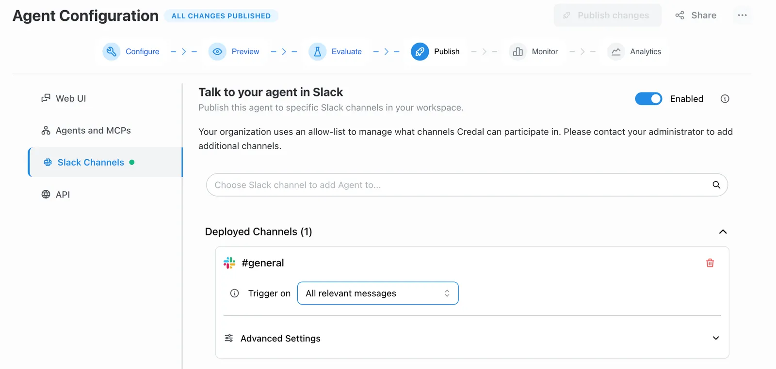 Deployed in Slack